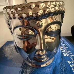 Thompson Ferrier Ceramic Buddha Head Candle Holder